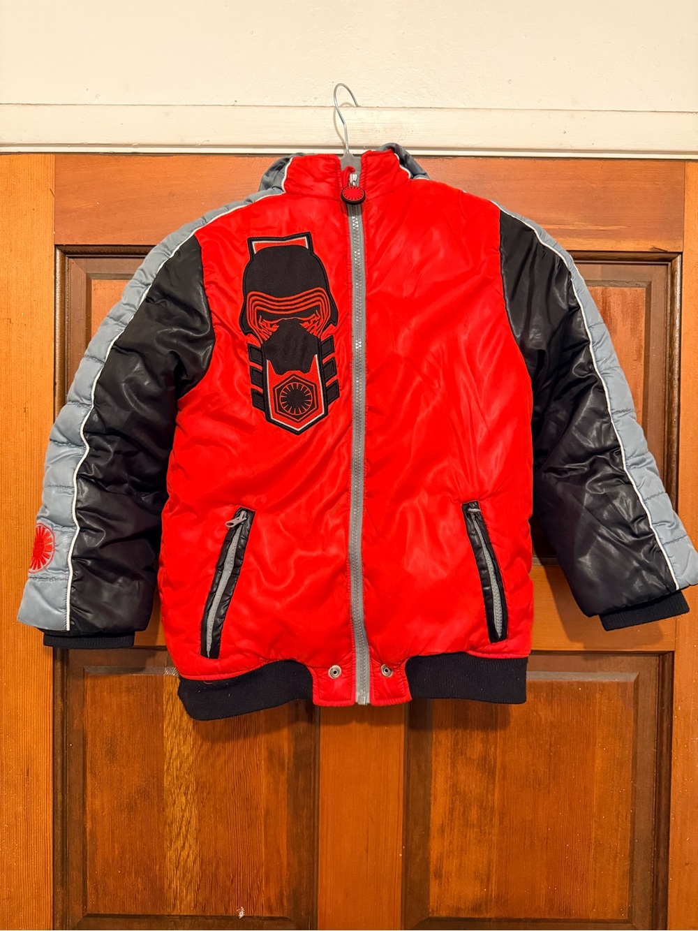 Disney Red and Black Kylo Ren Puffer Jacket